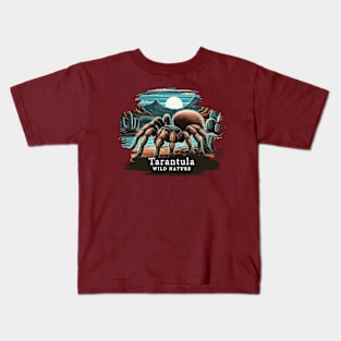 Tarantula - WILD NATURE - TARANTULA SPIDER -20 Kids T-Shirt